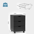 thumbnail image 6 of MAYEERTY 3-Drawer Vertical Wood Filing Cabinet with Casters for Home Office, Black, Non-Assembled, 6 of 8