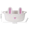 thumbnail image 3 of Decoraciones de Pascua, regalos de Pascua, cesta de conejito de Pascua, cesta de almacenamiento de huevos, cesta de almacenamiento para niños, cesta de juguetes, aperitivos, artículos diversos, cesta, 3 of 6