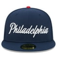 thumbnail image 2 of Men's New Era Navy Philadelphia 76ers 2025/26 City Edition 59FIFTY Fitted Hat, 2 of 5