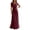 Wine, variant on Dress for Women Cowl Neck Sleeveless Ruched Waist Chiffon Floor Length Maxi Gown Elegant Formal Wedding Guest Evening Dress