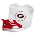 thumbnail image 2 of BabyFanatic 2 Piece Bib and Shoes - NCAA Georgia Bulldogs - White Unisex Infant Apparel, 2 of 3