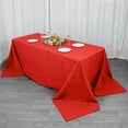 thumbnail image 3 of Balsa Circle 90" x 132" Premium Polyester Rectangular Tablecloth Table Linens Red, 3 of 8