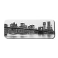 thumbnail image 1 of Modern Computer Mouse Pad, Brooklyn Bridge Sunset Manhattan American New York City Famous Town Image, Rectangle Non-Slip Rubber Mousepad Large, 31" x 12" Gaming Size, Black and White, by Ambesonne, 1 of 2