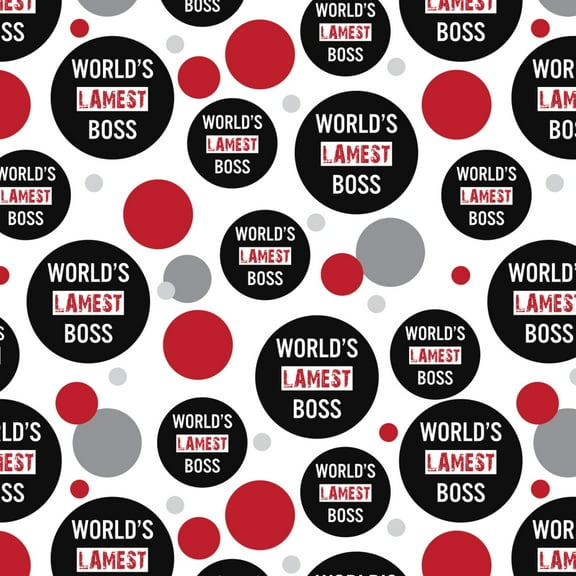 World's Lamest Boss Premium Gift Wrap Wrapping Paper Roll