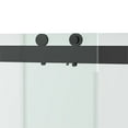 thumbnail image 3 of Clovis 76x72" Double Sliding Tempered Glass Shower Door in Matte Black/Clear, 3 of 5