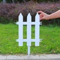 thumbnail image 3 of SSZMDLB Plastic Garden Fence, PVC Outdoor Fence Panel, Durable Horticultural Fence for Courtyard, Vegetable Garden and Lawn, Rural Decorative Fencing Border, 3 of 6