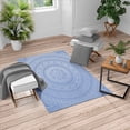 thumbnail image 1 of Mandala Turkish Area Rug, Abstract Floral Design with Themes Native South East Folkloric Illustration, Soft Carpet for Living Room Decor with Distressed Look, 5.2' X 7.6', Lavender Blue, by Ambesonne, 1 of 4