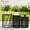 Black, variant on Y&M Set of 3 Stacking Coffee Tables for Living Room End Tables, Nesting Side Table, Outdoor Decorative Garden Stool with Heavy Duty Modern Industrial Decor - Black (Ship from US)