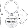 thumbnail image 2 of Inspirational Gifts Sometimes You Forget You Are Awesome Gift Inspirational Keychain Best Friend Keychain Graduation Gifts, 2 of 3