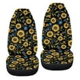 thumbnail image 6 of ZIATUBLE Sunflower Butterfly Car Seat Covers for Women Washable Front Seat Covers Full Set of 2 Comfortable Auto Protectors for Most Cars Car Accessories for Interior Decoration, 6 of 7