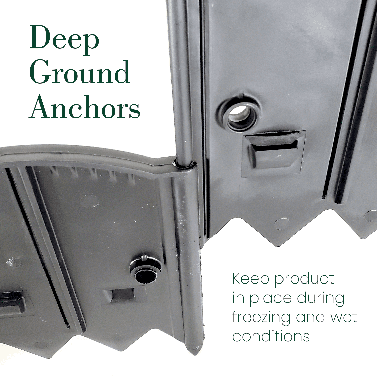 Dalen HammerEdge Pound in Edging - 16 Durable Interlocking Pieces -18 feet of Coverage - Made in USA - Easy to Install - 1 Pack