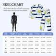 thumbnail image 4 of Naloa Daisy Striped Nautical Men’s Pajamas Set - Long Sleeve Button Down Sleep Shirt and Pajama Bottoms Sleepwear Set-XX-Large, 4 of 7