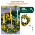 thumbnail image 3 of Guirnalda De Adviento De Pascua/Halloween/Navidad Exquisita Guirnalda De Piña Con Portavelas Hermosa Decoración Festiva Para La Puerta Delantera Del Jardín Kearding HA027587-01, 3 of 7