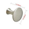 thumbnail image 2 of Utopia Alley HW204PLBN021 Charlton Brushed Nickel Cabinet Knob  1.2 inch Diameter, 2 of 7