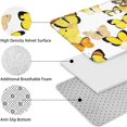 thumbnail image 5 of Yellow Butterfly Pattern Bathroom Rugs Sets 3 Piece,Toilet Cover Set,Absorbent Non Slip Bathroom Mats Sets with U-Shaped Contour Rug Toilet Rug Set, 5 of 5