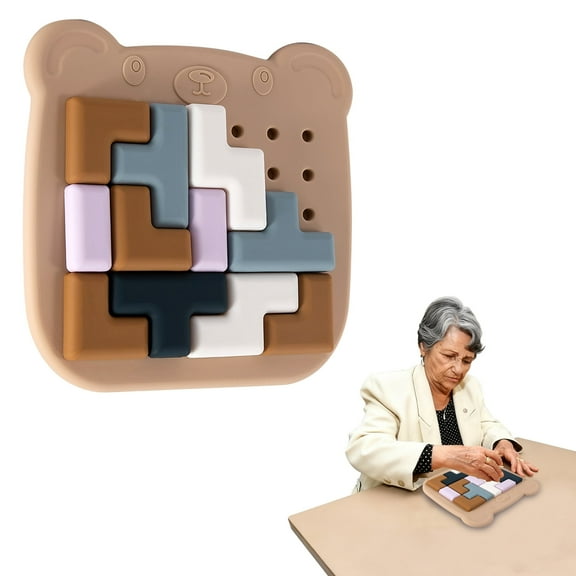 YXMEIGUO Dementia Activities for Seniors, Puzzle Games for Dementia, Alzheimers Products for Elderly, Geometric Cognitive Shape Easy Memory Games for Alzheimers Patients