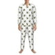 thumbnail image 3 of Balery Bee Pijama para Hombre de Dos Piezas con Manga Larga, Conjunto de Dormir y Descanso Suave con Bolsillos-Small, 3 of 7