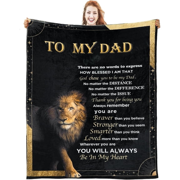 Gift for Dad Birthday Gift, Girl Dad Gifts for Fathers Day from Daughter, Fathers Birthday Gifts Ideas, Birthday Gift for Dad from Son, Dad Blanket from Daughter