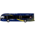 thumbnail image 2 of Nova Bus LFSH HEV Hybrid Transit Bus "MTA NYC" Blue with Yellow Graphics Ltd Ed 1/87 (HO) Diecast Model by Iconic Replicas, 2 of 6