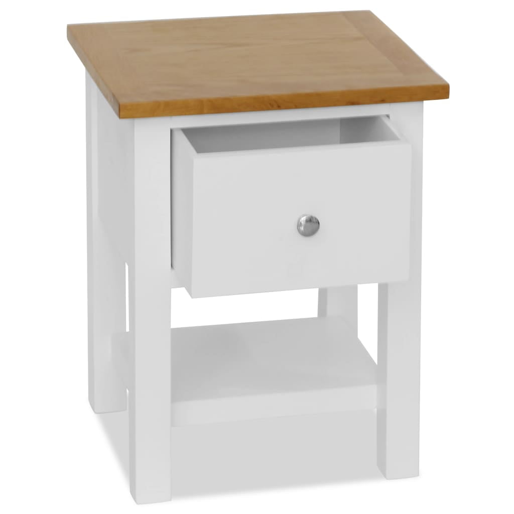 Kepooman Storage Cabinet Nightstand with 1 Drawer for Bedroom Study Room, White Kepooman Storage Cabinet Nightstand with 1 Drawer for Bedroom Study Room, White