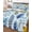 Blue, variant on Quilts Queen Size Bedding Set, Watercolor Botanical Reversible Summer Quilt 3 Pieces, Blue Yellow Leaves Floral Plants Spring Lightweight Bedspreads Coverlets with 2 Pillow Shams for All Seasons