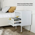 thumbnail image 5 of Ktaxon 2-Drawer Nightstand, Side Table End Table with Charing Station, White, 5 of 14