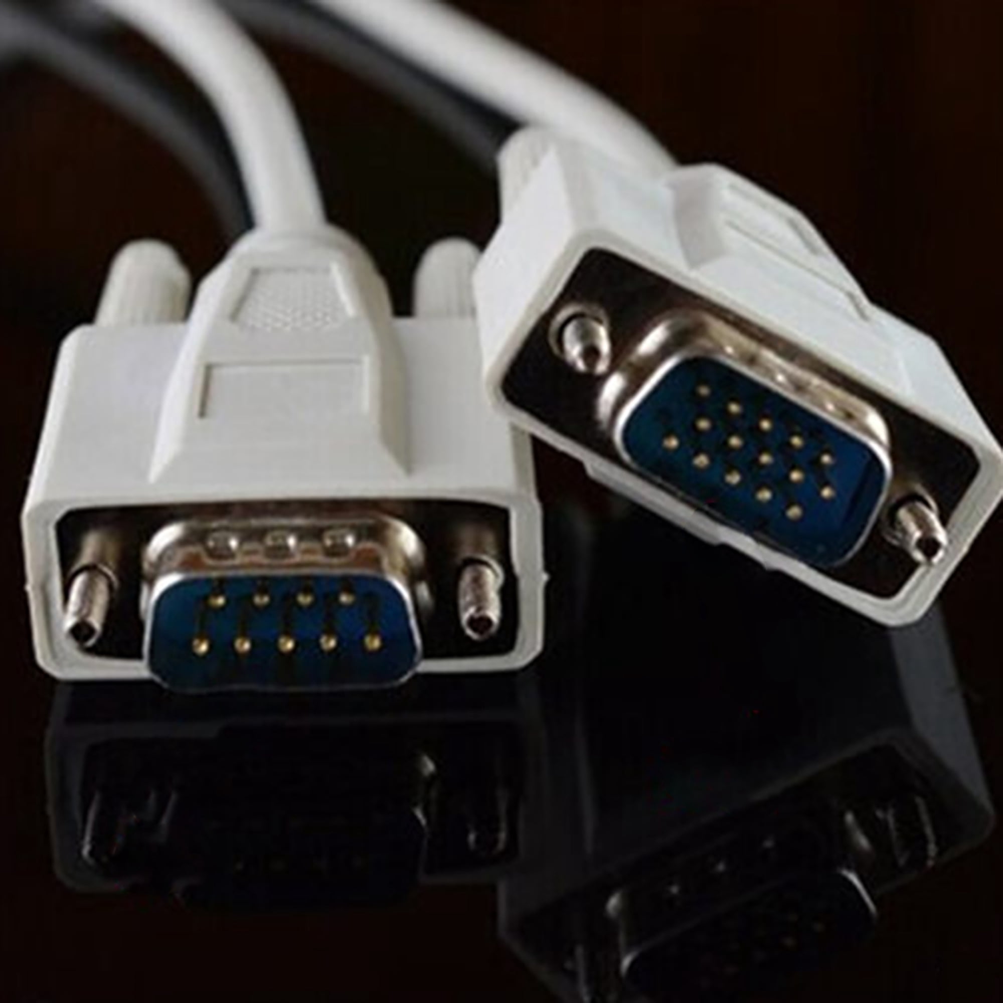 Unique Bargains RS232 DB9 9 Pin to VGA Video 15 Pin Male Adapter Cable 1.35M