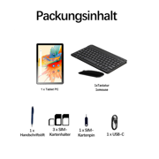 2025 New Pad 10Inch Tablet Android 14 16GB RAM+256GB 8000mAh PC Dual SIM 5G WlFl