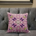 thumbnail image 5 of Amrita Sen Venetian Flower Paisley Duo Throw Pillow in Pink Blue 18x18, 5 of 5