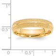 thumbnail image 4 of 14K Yellow Gold 5mm Double Milgrain Comfort Fit Band Ring Size 10, 4 of 7