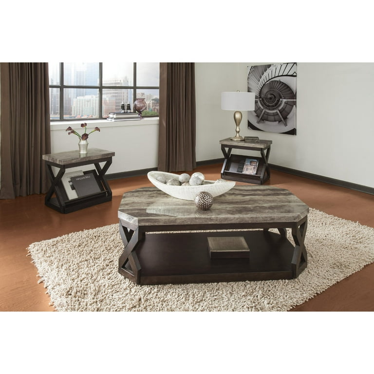 Ashley faux online marble coffee table