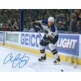 thumbnail image 1 of Chris Pronger Autographed St Louis Blues Graphic Rink 19x23 Frame, 1 of 2