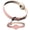 Pink, variant on Pet Collar with Tracking Holder，Anti-Lost PU Waterproof Neck Band Adjustable Safety Neck Wrap for Cat Dog, Outdoor Pet Location Accessories