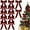 Wine, variant on Chanana 12PCS Red Velvet Bows for Christmas Tree, Bows for Christmas Tree, Garland Red Velvet Bow Ornaments for Christmastree with Gold Twist Ties