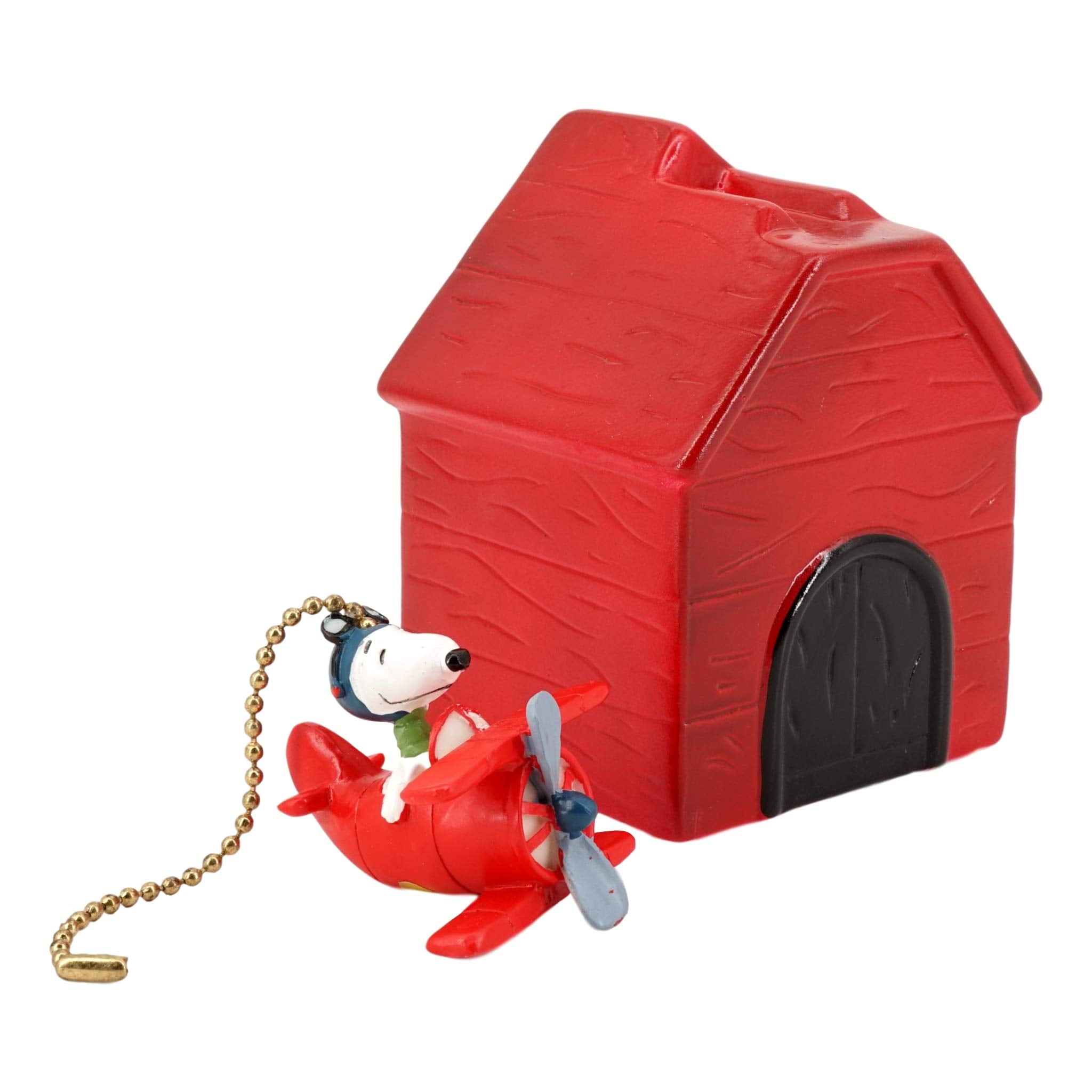 Treasure Co Trio Peanuts Snoopy Plane And Dog House Bank 5 In Tall With Snoopy Optional Fan Light Pull Vintage Ceramic Walmart Com