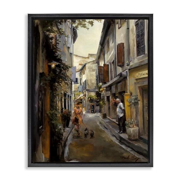 Stupell Industries French Country Black Floating Frame Canvas Art, 17 x 21, by Marilyn Hageman