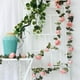 thumbnail image 1 of Xihbxyly Guirnalda de Flores Artificiales para San Valentín, Color Rojo y Rosa Brillante, para Bodas, Uso Interior y Exterior, 78,7 Pulgadas de Largo, Fácil de Colgar., 1 of 6