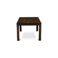 thumbnail image 5 of East West Furniture LMFO5-77-49 5-Pc Modern Dining Set with 1 Dining Table and 4 Black Dining Chairs - Distressed Jacobean Finish, 5 of 8