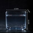 thumbnail image 3 of CBFFDC Transparent Fish Tank Betta Fish Aquarium Non Slip Base 360 Degree Viewing Transparent High Light Transmittance Aquarium for Study Room Desktop Office, 3 of 7