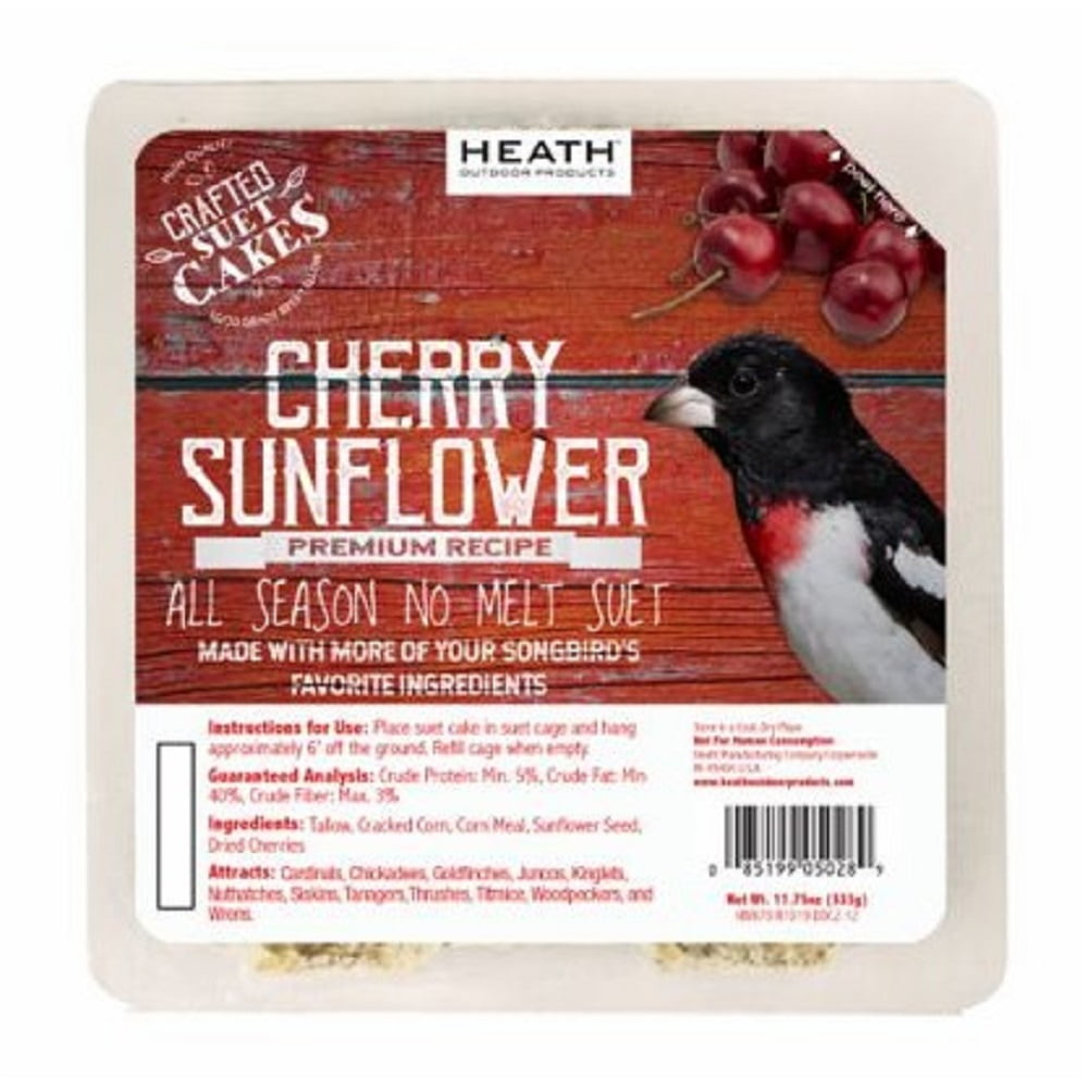 Heath Outdoor DDC212 Premium Crafted Cherry Sunflower NoMelt Bird