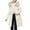 Beige, variant on Slim Fit Long Puffer Coat for Women Warm Thickened Lined Waist Defining Winter Jacket XXL Size Green