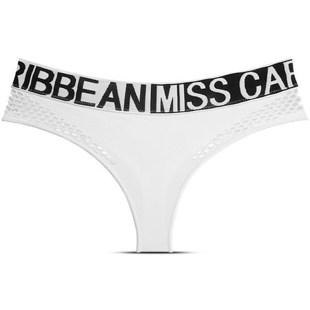 

Female Thong Mesh Hollow Out T Back Underwear Breathable Athletic Yoga Briefs Underpants Travel
