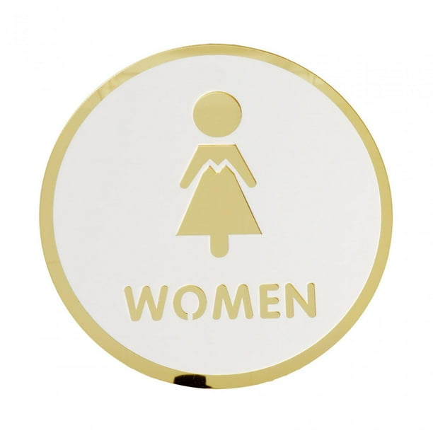 Letrero de baño, símbolos de baño, señalización de baño, letrero de baño, letrero de baño para cafetería, baño, restaurante, oficina, lugar Estilo A
