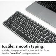 Macally Premium Wired USB C Keyboard with USB Ports (2X USB-A |1x USB-C Ports) - Wired Keyboard- Full Size Type C Connection