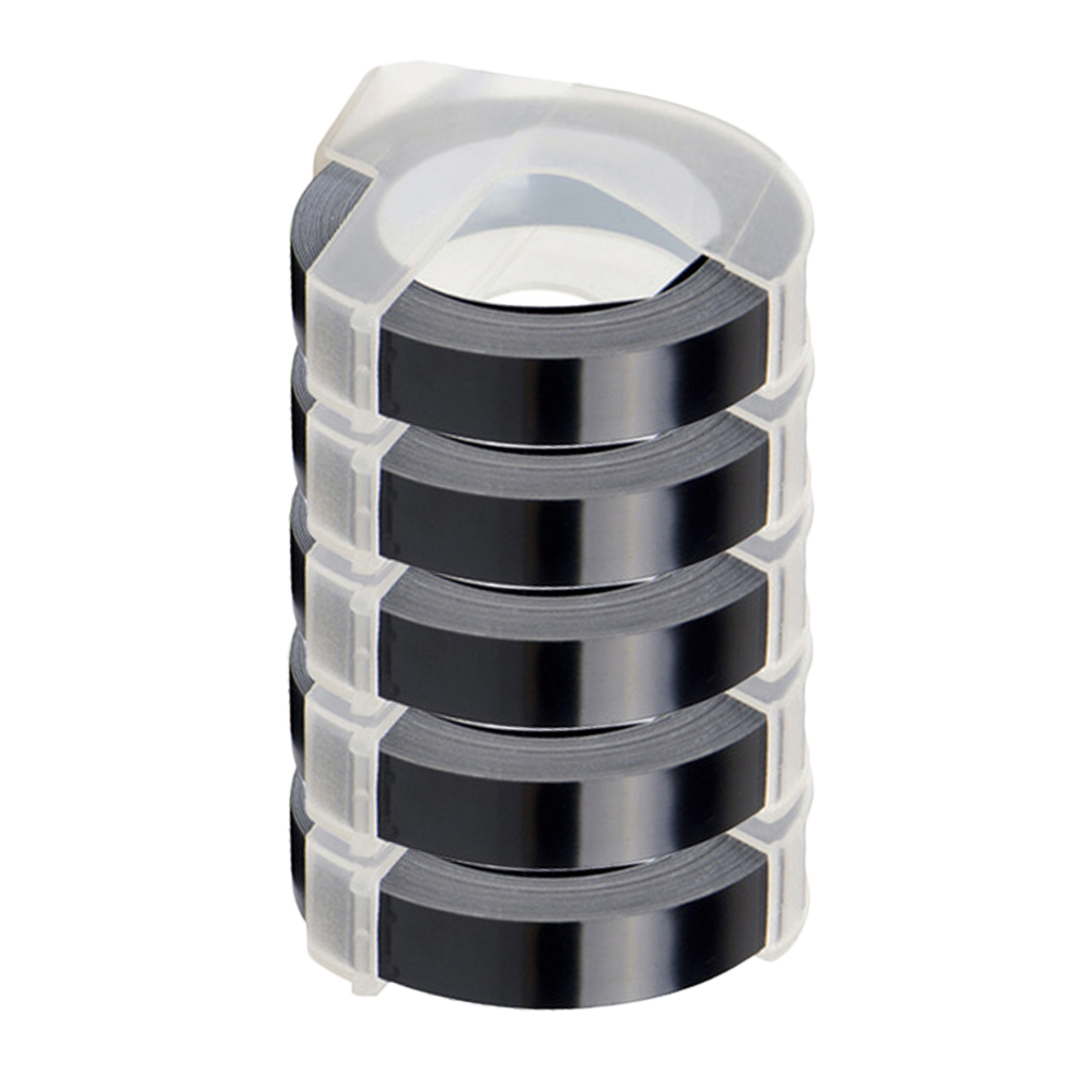5pcs 3D Plastic Embossing Labels Tap 