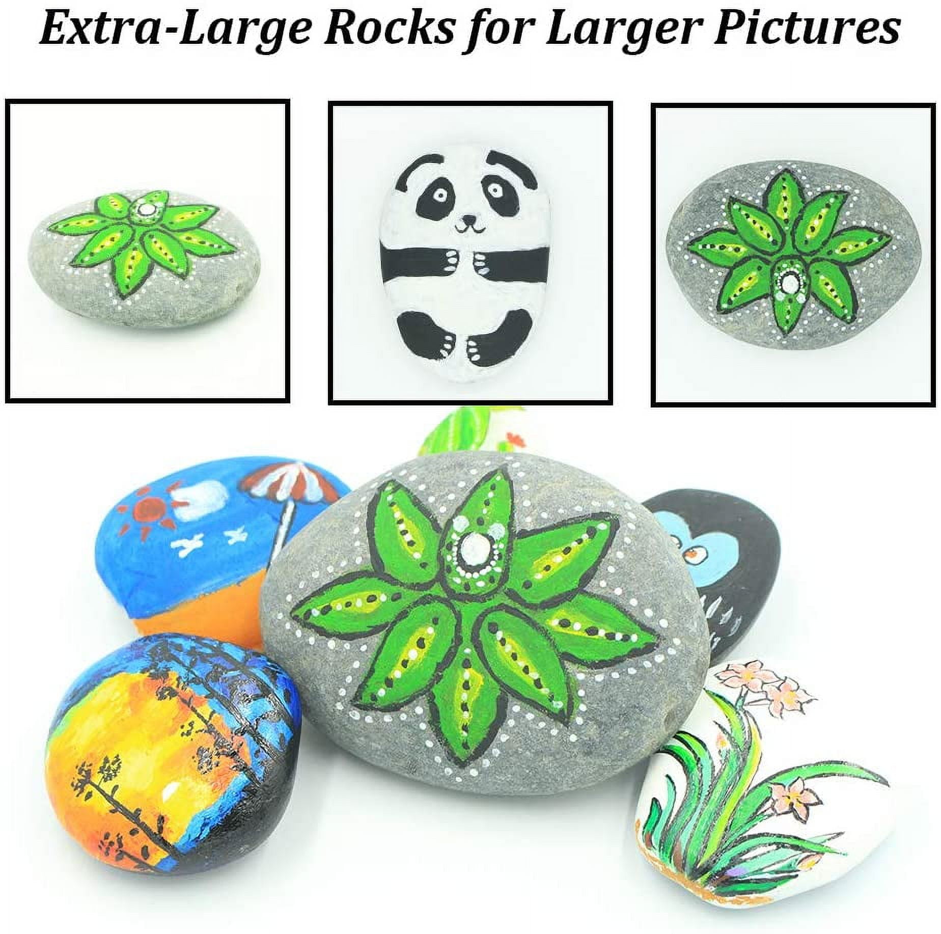 35 River Rocks for Painting, Painting Rocks Bulk for Uganda