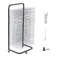 thumbnail image 1 of Art Drying Rack 25 Removable Shelves Paint Drying Rack With Wheels Black, 1 of 6