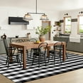 thumbnail image 3 of iOhouze Outdoor Area Rugs 8 x 10 ft Buffalo Plaid Outdoor Rug Black and White Checkered Rug Washable Outdoor Patio Rugs Hand Woven Cotton Rugs for Outdoor Patio Dining Room Farmhouse Rug, 3 of 6