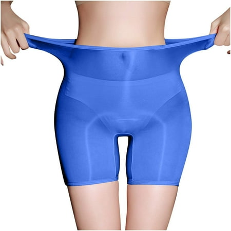 Womens Thong Underwear Women s Boyshort Panties Seamless Nylon Sheer Mesh Nylon Underwear Stretch Boyshort Panties Briefs Lace Panties Blue One Size