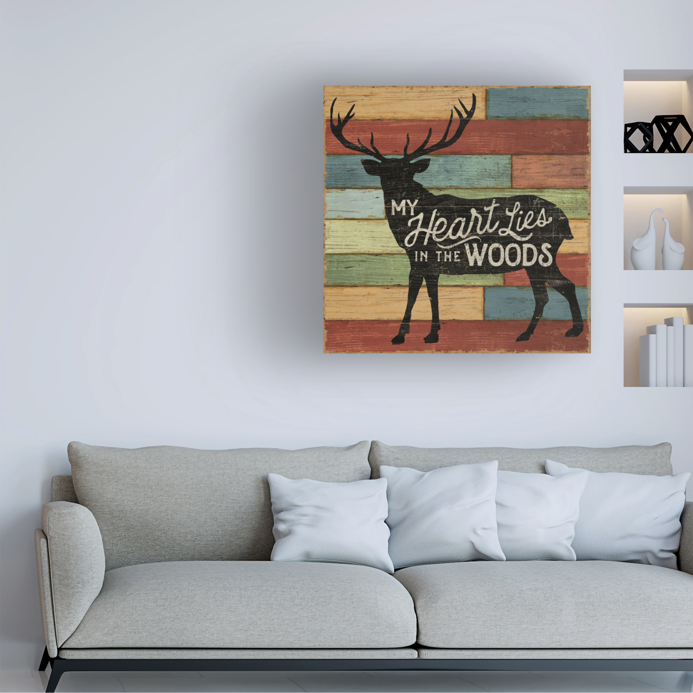 Trademark Fine Art 'Lake Lodge II' Canvas Art by Sue Schlabach